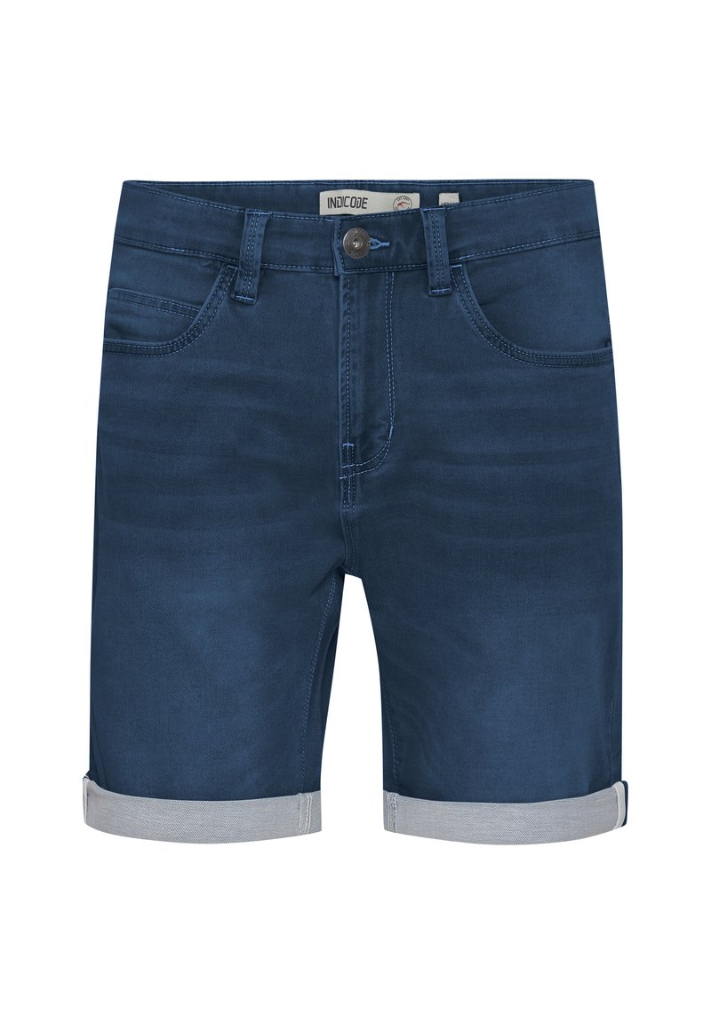 Herren Skinny Fit | INDICODE JEANS IDGODOLF Jeans Shorts dark blue/dark-blue denim - WR28079 Herren Skinny Fit | INDICODE JEANS IDGODOLF Jeans Shorts dark blue/dark-blue denim - WR28079