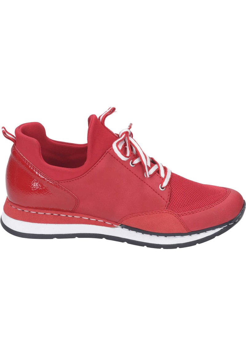 Rieker M7601 Sneaker Donna Rosso - Comode Con Plateau E Soletta Estraibile - 36 EU - 3