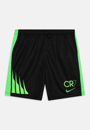 Nike Performance CR7 ACADEMY 23 UNISEX - Pantalón corto de deporte - black/green strike