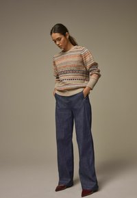 Laura Ashley WIDE - Avar lõikega teksad - indigo blue