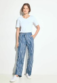 Cecil WIDE LEG - Pantalon classique - blau