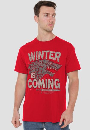 Cotton Soul, GAME OF THRONES WINTER IS COMING - T-Shirt print - red