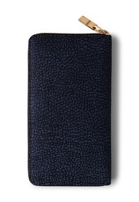 Borbonese LARGE - ZIP AROUND - Geldbörse - blue