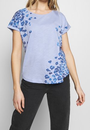 T-shirt med print - light blue