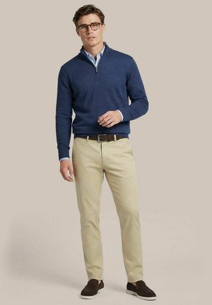 Suitable, STEPPIN' OUT HALF-ZIP PULLOVER COLIN - Jumper - blauw donkerblauw