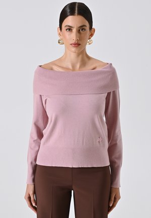 CON COLLO RIBALTATO - Pullover - purple