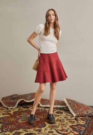 Minijupe - reddish brown