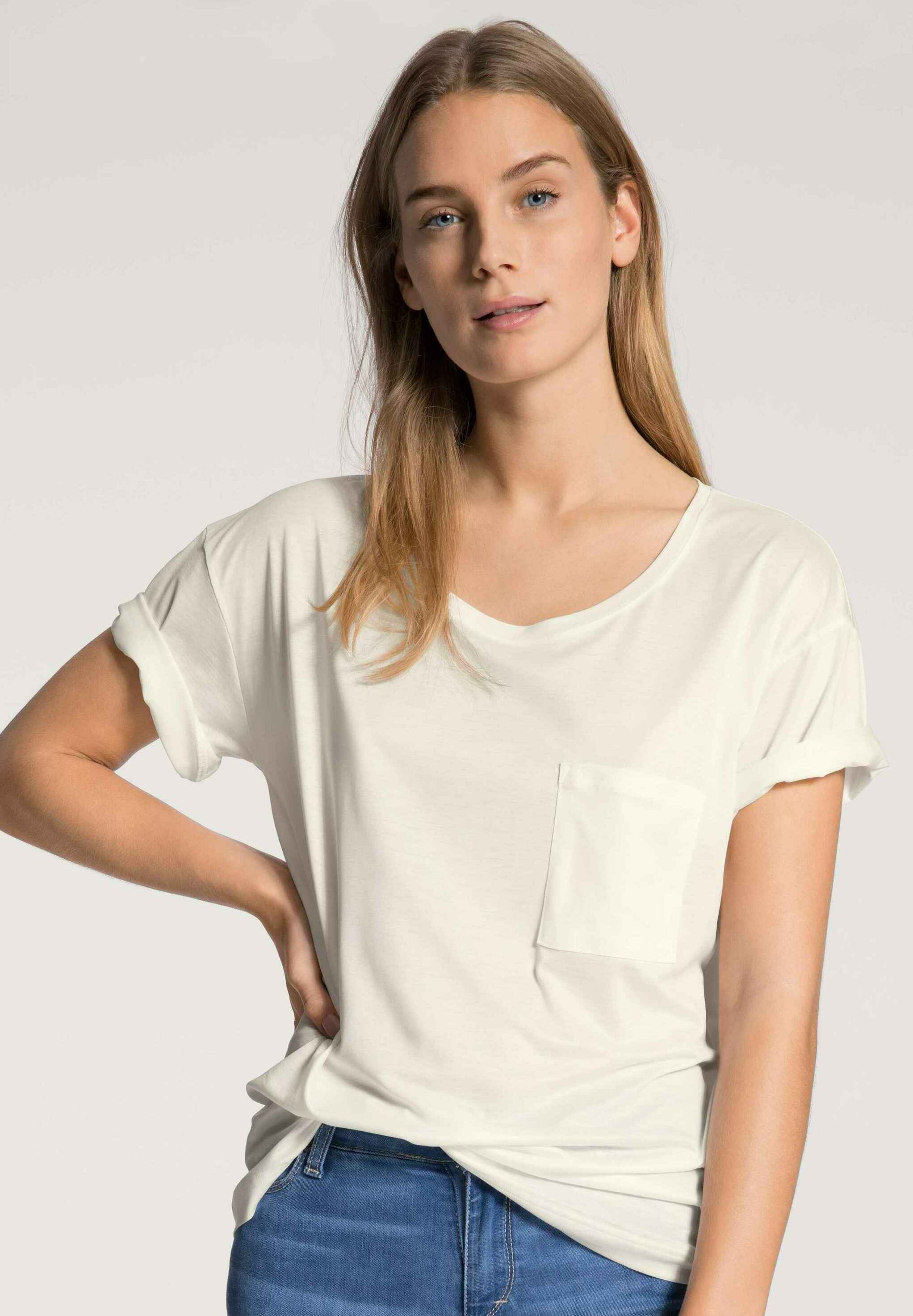 Damen kurzarmshirt weiss Clearance
