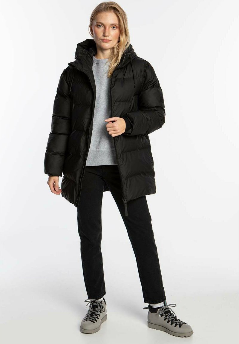 Rains Wintermantel zwart