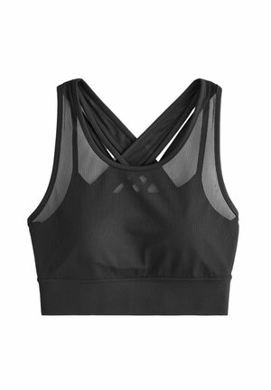 Next POWER ACTIVE  WITH LAYER - Športni modrček z rahlo podporo - black