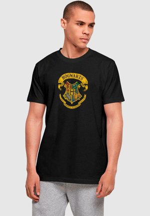 ABSOLUTE CULT HARRY POTTER - HOGWARTS RIBBON CREST - Print T-shirt - black
