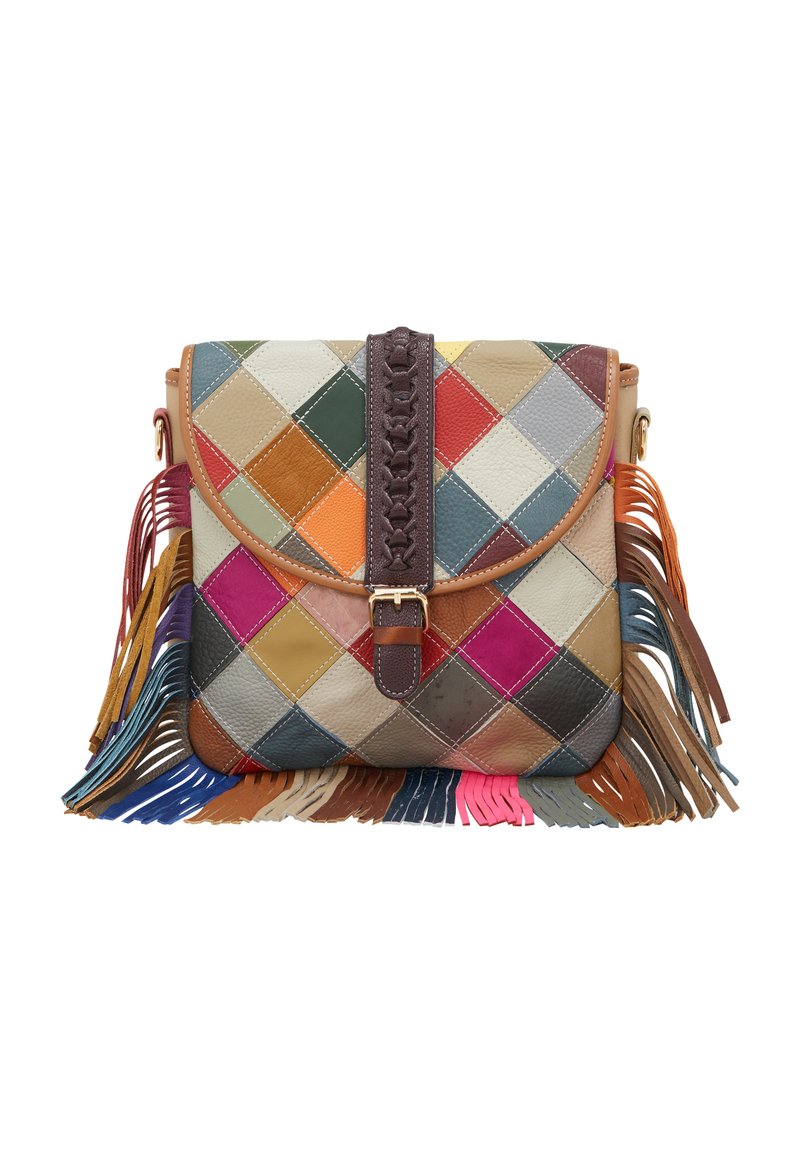 IZIA MESSENGER - Skuldertasker - grey multicolor
