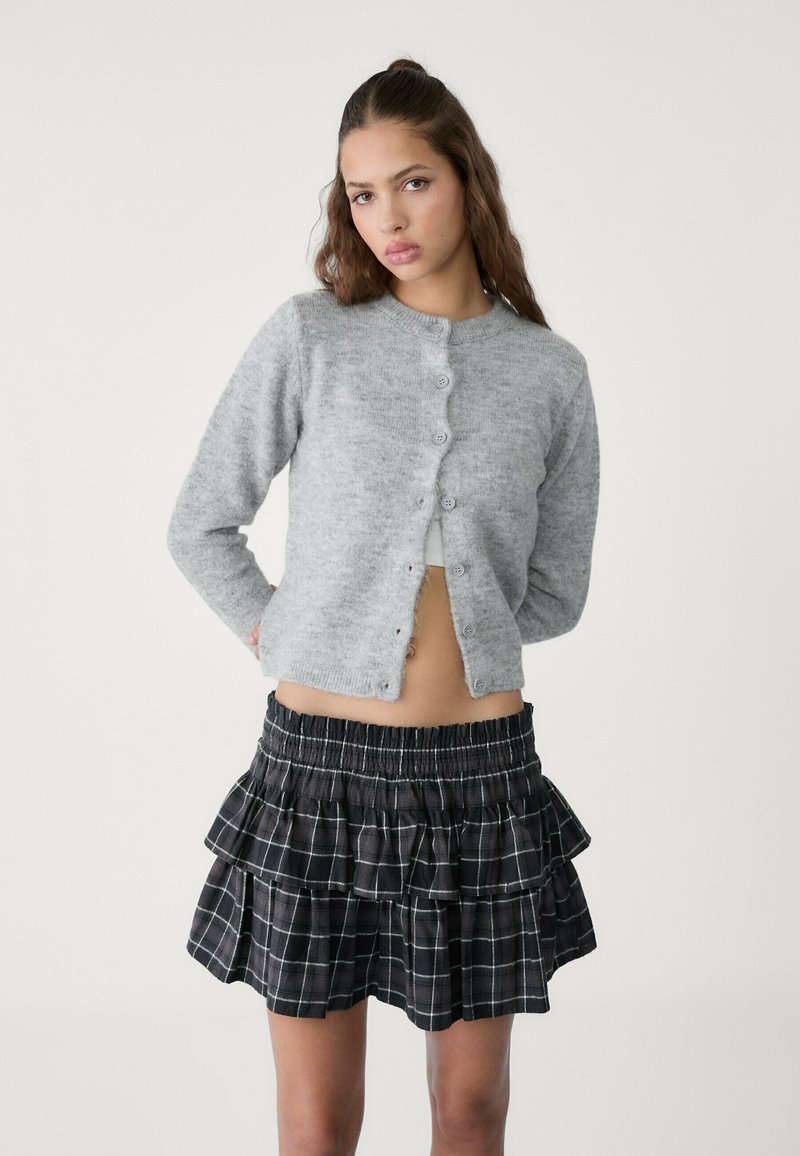 Stradivarius BUTTONED - Cardigan - grey