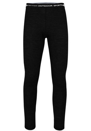 Merino Ski Thermounterhose Funktionshose aus Merinowolle - Unterhose lang - schwarz