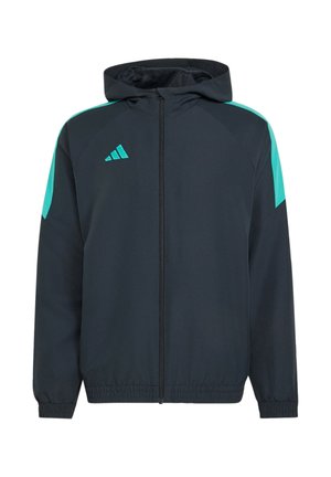 adidas Performance, Sudadera con cremallera - night grey mint rush white