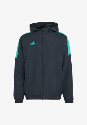 adidas Performance, Sudadera con cremallera - night grey mint rush white