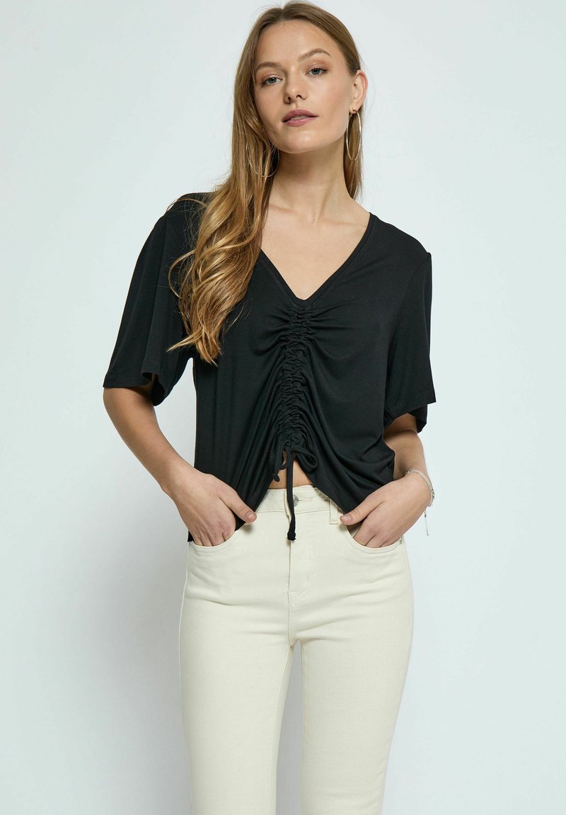 Desires DRAWSTRING  - Trükipildiga T-särk - black