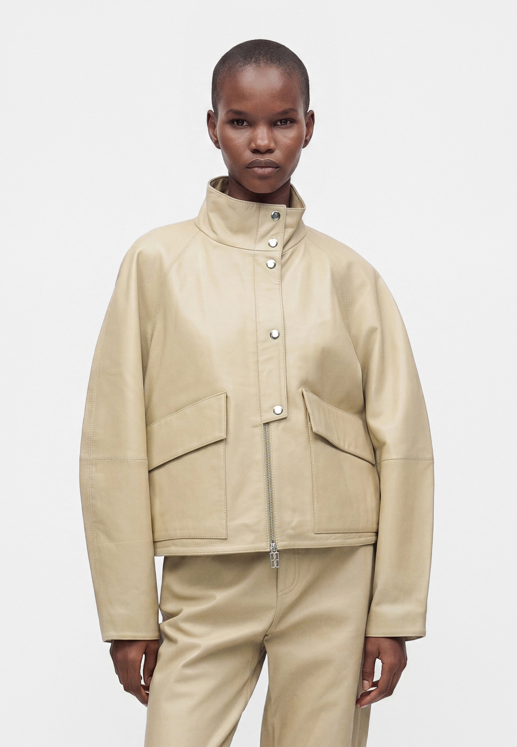 BY MALENE BIRGER 수잔느 가죽 자켓