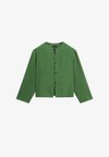 TOTAL LOOK FLOWING OVERSHIRT WITH BUTTON DETAILS - Lichte jas - dark green
