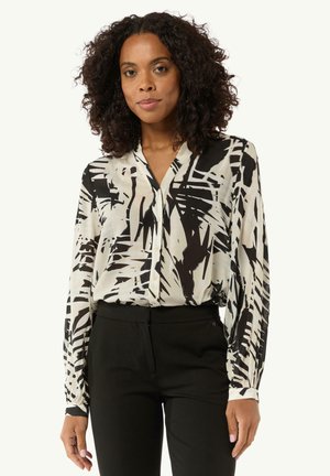 comma GEMUSTERTE  - Camicia - schwarz