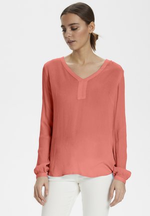 AMBER BLOUSE - Camiseta de manga larga - living coral