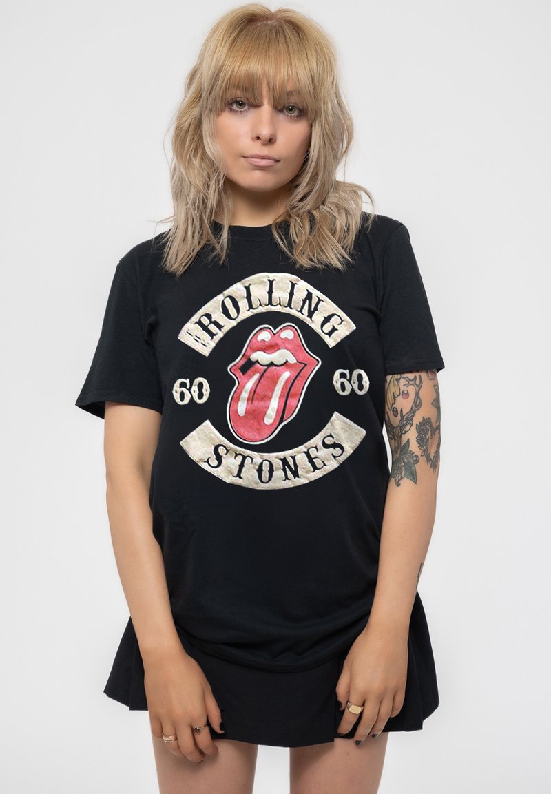 Paradiso Clothing THE ROLLING STONES SIXTY BIKER TONGUE - Print T-shirt - black