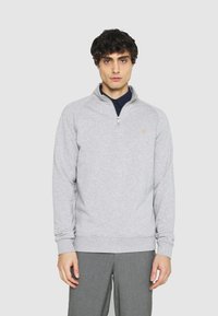 Farah - JIM 1/4 - Sweatshirt - light grey marl Miniatyrbild 1