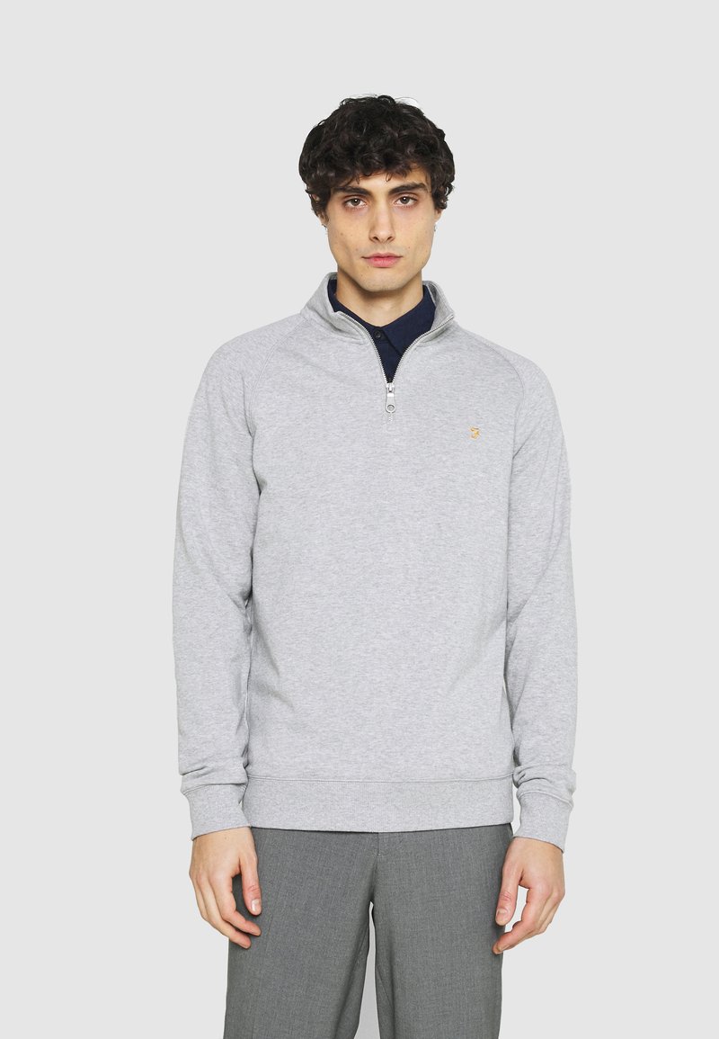 Farah - JIM 1/4 - Sweatshirt - light grey marl, Förstora