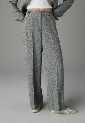 Next TALL FIT  TEXTURED WIDE   - Kalhoty - black white