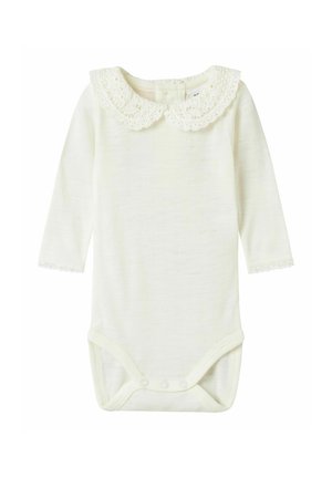 Name it Romper Merino Wool - Body / Bodystocking - snow white