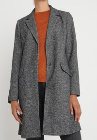 ONLY Klassisk frakke - mottled dark grey