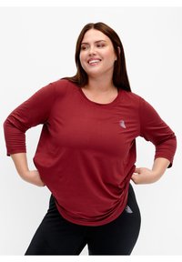 Active by Zizzi WORKOUT  - Langarmshirt - cordovan