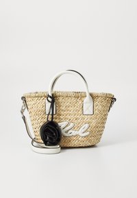 SIGNATURE BASKET - Handväska - natural/cementhe