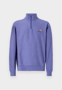 HALF ZIP AMERICAN SCRIPT - Mikina - blue
