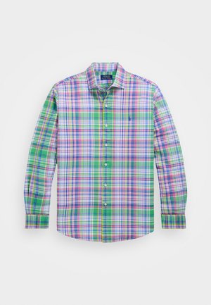 Polo Ralph Lauren CUSTOM FIT PLAID OXFORD SHIRT - Button down-skjorte - green/pink multi