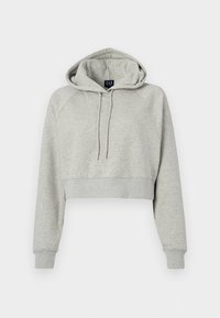 ULTRA CROP HOODIE - Felpa - grey