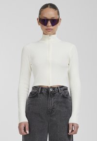 Urban Classics CROPPED - Cardigan - whitesand