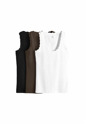 3 PACK  - Top - black chocolate brown white