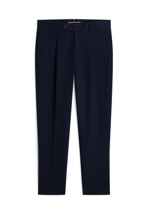 Tommy Hilfiger, SOLID BRUSHED DRESS PANTS - Pantalon classique - navy blue