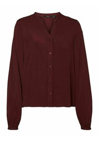Vero Moda Camicia - mottled dark red