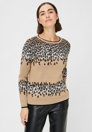 URBAN WILD HENNY - Strickpullover - beige schwarz