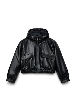 Calliope CAPOSPALLA TINTA UNITA - Veste en similicuir - nero ultrablack