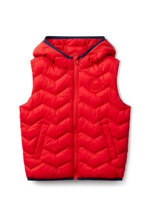 PADDED WITH HOOD - Veste sans manches - red