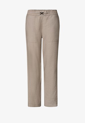 Street One, SLIM LEG HOSE IM LOOSE FIT MIT GÜRTELDETAIL - Pantalon classique - sepia sand