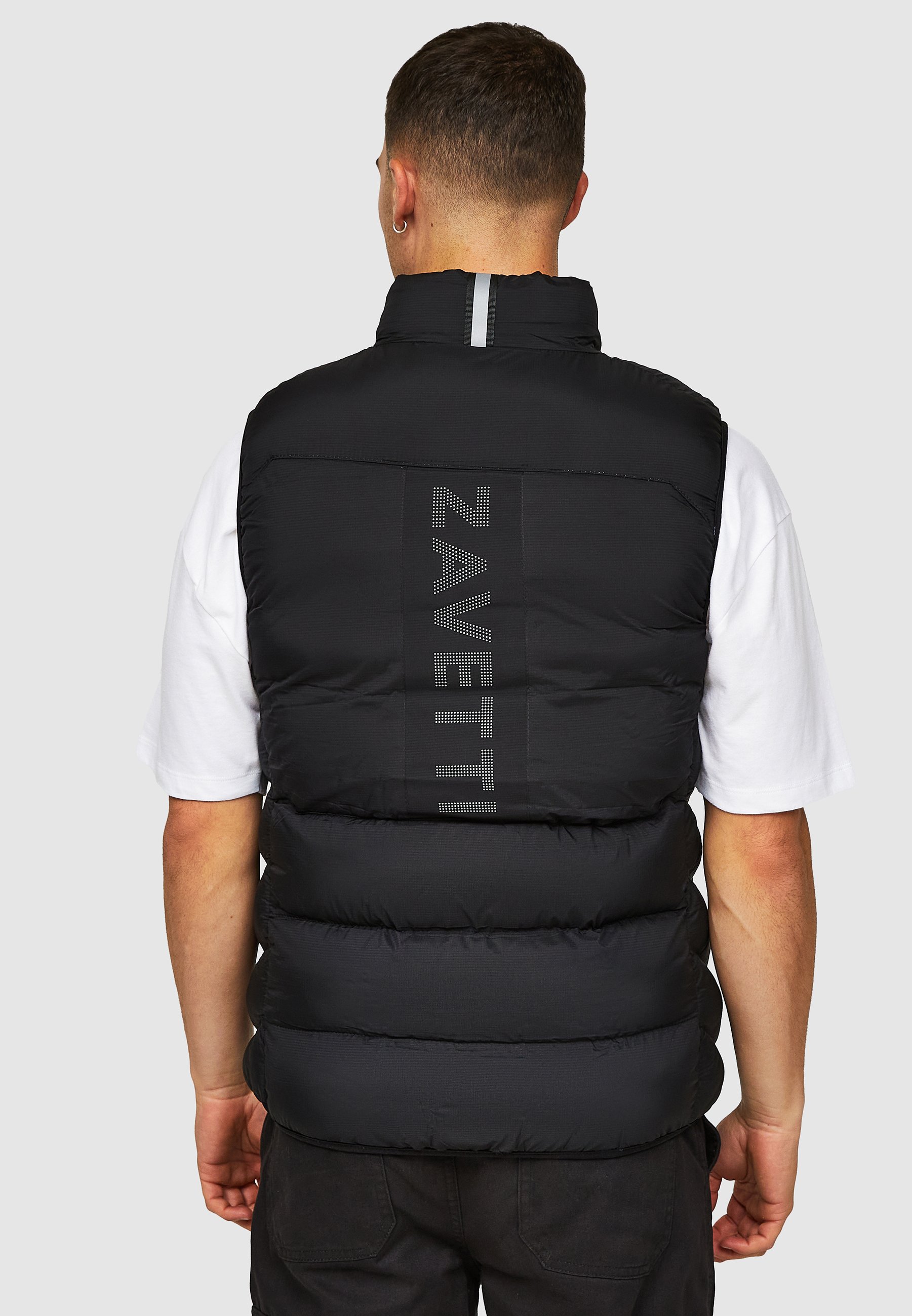 Alessandro Zavetti THELICCI PUFFER GILET - Waistcoat - jet black