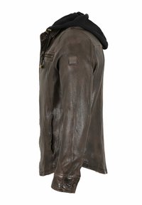 Redpoint OVERSHIRT - Lederjacke - braun