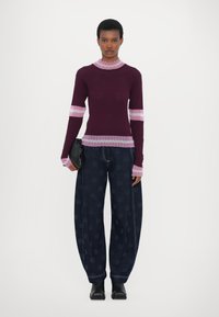 Henrik Vibskov AJOUR TURTLENECK - Neule - bordeaux ajour