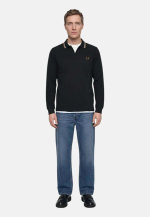 Fred Perry, POLO ML FRED PERRY LS TWIN TIP COL P69 - Polo - black