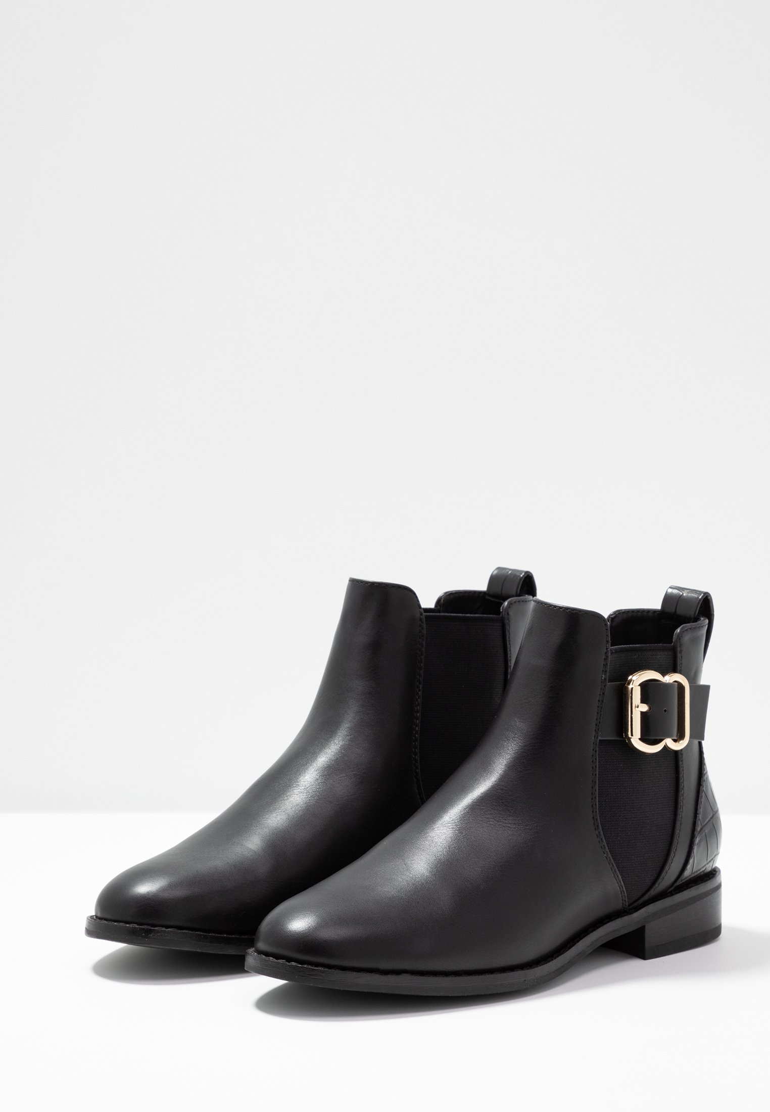 ONLY SHOES ONLBOBBY ELASTIC BUCKLE - Botines bajos - black/negro -  Zalando.es