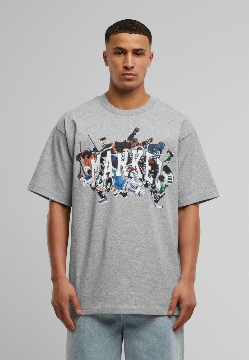 Market CHECK PLEASE ARC - T-shirt imprimé - ash heather